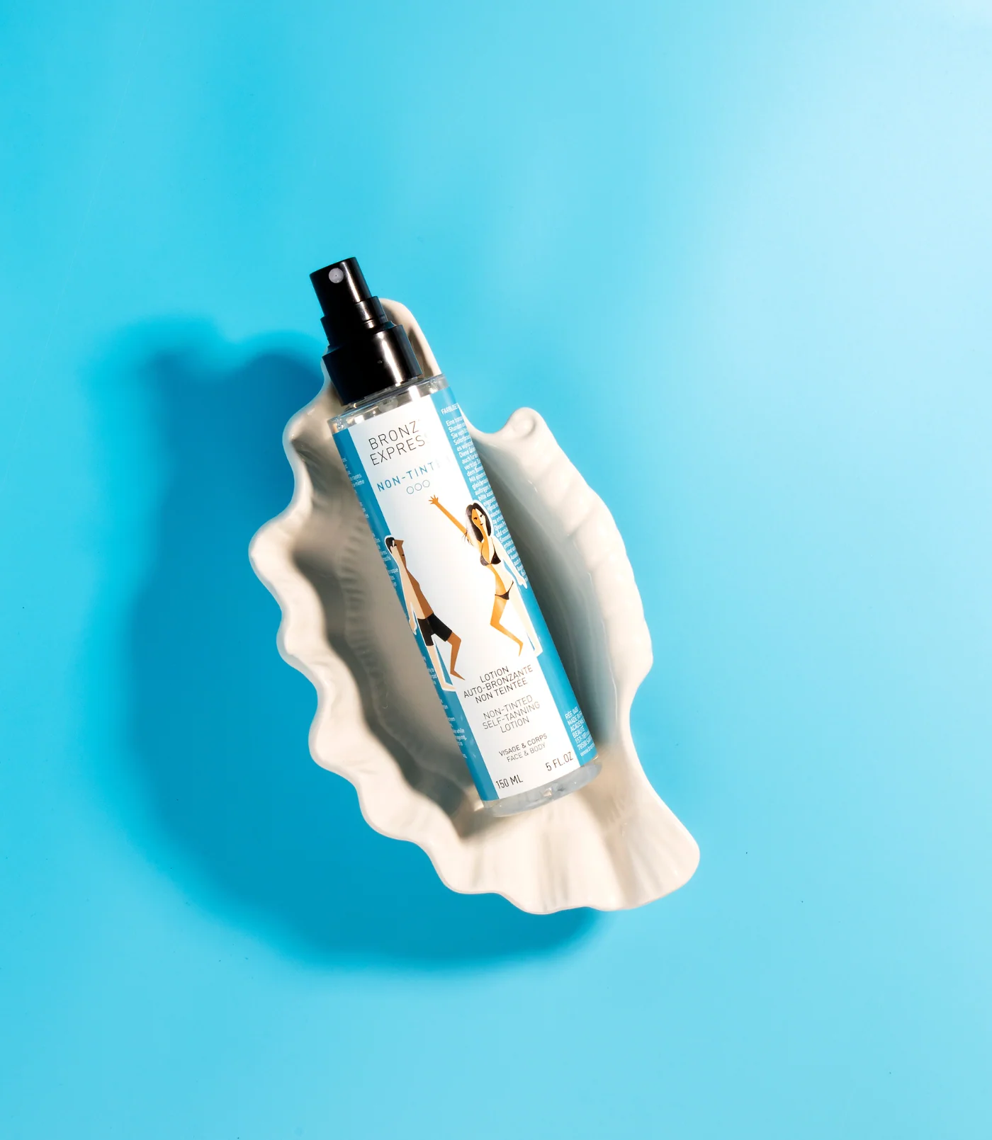 UUS! Bronz'Express Lotion Auto-Bronzante Teintée –   Toonitud isepruunistuv "kastanivesi" näole ja kehale 150ml - Image 3