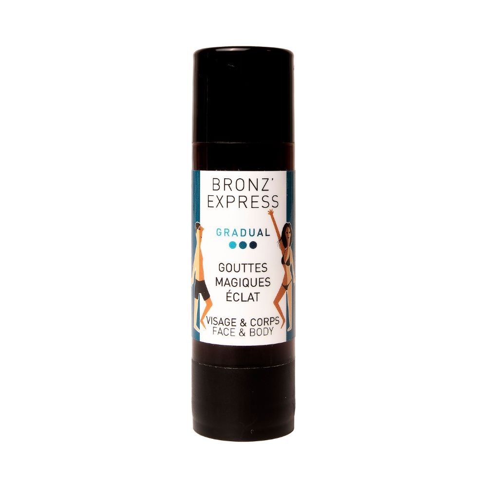 UUS! Bronz'Express Gouttes Magiques Éclat, maagilist sära andvad ja pruunistavad tilgad 30ml