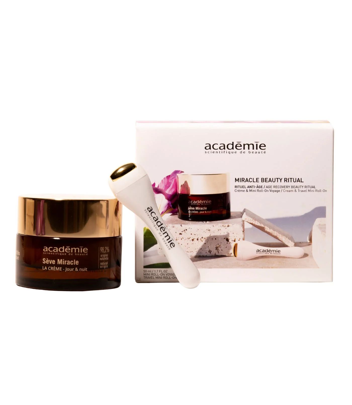 UUS! Miracle Ritual Box- komplekt mis sisaldab Sève Miracle kreemi 50ml ja näomassazi rullikest